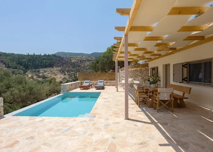 Seva Sea View - Perfect For Romantic Getaways With Pool And Sunrise & Sea Views By Mana Gers 别墅 Skinária
